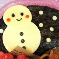 うっちゃん❤'s cooksnap of when they made キャラ弁 雪だるま.