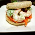 どんたそ's cooksnap of when they made ベトナム☆エビとアボのバインミーサンド.