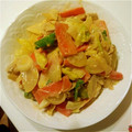 クルーチ's cooksnap of when they made いつもの野菜炒めを味噌マヨで和えて.