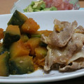 foollikeme's cooksnap of when they made 豚肉とかぼちゃの煮物＊.