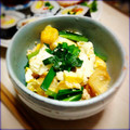 neruse's cooksnap of when they made 明太子と豆腐の卵とじ.