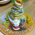 midoma_rin's cooksnap of when they made サンタも喜ぶツリーの簡単クリスマスケーキ.