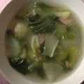 kunitea's cooksnap of when they made チンゲン菜とツナのスープ.