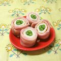 赤い電話's cooksnap of when they made お弁当に！ちくわといんげんのベーコン巻き.