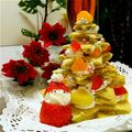 にむぅ's cooksnap of when they made サンタも喜ぶツリーの簡単クリスマスケーキ.