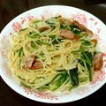 arevolyi's cooksnap of when they made ソーセージとほうれん草のスープパスタ.