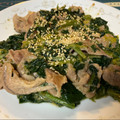半熟王子's cooksnap of when they made ほうれん草と豚肉のごま味噌炒め.