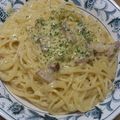 Ｇ☆YUMI's cooksnap of when they made 誰でも本格ブロックベーコンのカルボナーラ.