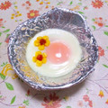 まっちー食堂's cooksnap of when they made フライパン不要！とろとろ半熟目玉焼き♡.