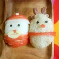 あしゃみ's cooksnap of when they made クリスマス♪サンタとトナカイのおにぎり♪.