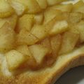 カルボーン's cooksnap of when they made アップルトースト♪.