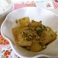 コディバ's cooksnap of when they made 大根と豚コマの甜麺醤炒め.