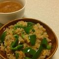 ﾊﾟｲﾅﾎﾟｰnon's cooksnap of when they made 鶏がらネギ炒飯.
