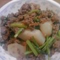 ふらっぷん's cooksnap of when they made カブを丸ごと使って♪カブと挽肉の炒め物.