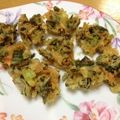 maarine's cooksnap of when they made セロリの葉っぱでかき揚げ.