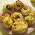 miyuki12's cooksnap of when they made 。。残り物何でも巻き巻きロールパン♬。。.