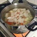 にじのパパ's cooksnap of when they made 郷土料理★塩味くじら汁＊くじら入けんちん.