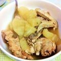 馬堀海岸's cooksnap of when they made ☆大根と鶏肉の骨付きぶつ切りの煮物.