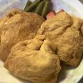 ☆ごはんできた☆'s cooksnap of when they made 鶏ひき肉とうずらの巾着煮.