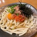maamichan's cooksnap of when they made １人ランチ♬♫ 釜玉明太バターうどん.