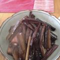 tasupo's cooksnap of when they made ズイキ(芋茎）の酢漬.