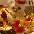 dis83's cooksnap of when they made メリークリスマス☆雪だるまケーキ.