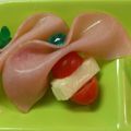 MiMiyuyuyu's cooksnap of when they made トマト・チーズ・ハムのおつまみ.