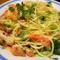 てーぶるすぷーん's cooksnap of when they made 塩鮭パスタ.