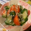 こうせい(=ﾟωﾟ)ﾉ's cooksnap of when they made きゅうりとトマトのサラダ.