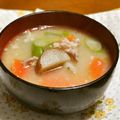 woailiaoli's cooksnap of when they made 塩麹でほっこり☆長芋の豚汁☆.