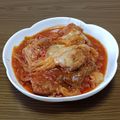 ｻﾝﾃﾞｨﾅ's cooksnap of when they made とろとろキャベツとミートボールのトマト煮.