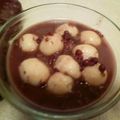 momokombu's cooksnap of when they made 豆腐白玉ぜんざい♡.