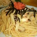 youring's cooksnap of when they made 簡単！きのこ☆たらこスパゲティ.