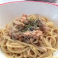 Myself7's cooksnap of when they made m秋鮭ときのこの豆乳スパゲティ.