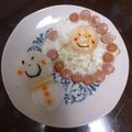 あぃちゃん★'s cooksnap of when they made 子どもが喜ぶ♪おひさま目玉焼き.
