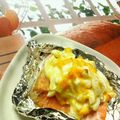 キョク's cooksnap of when they made 鮭のホイル焼き◎卵マヨネーズソース.