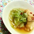キョク's cooksnap of when they made 白菜の含め煮ふんわり卵とじ.