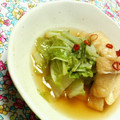 キョク's cooksnap of when they made 白菜の含め煮ふんわり卵とじ.