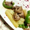 キョク's cooksnap of when they made 砂肝＆じゃがぴー炒め.