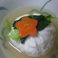 Shiszumi's cooksnap of when they made 鯛しんじょの菊花あんかけ.