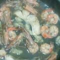 ☆★くまこ★☆'s cooksnap of when they made 魚介ズッパ☆白身魚とエビとアサリのスープ.