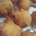 まいケる's cooksnap of when they made ★自画自賛★激うま★サーターアンダギー★.