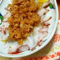 こずタン's cooksnap of when they made 焦がし葱塩だれ　たこのカルパッチョ風.