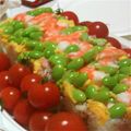 こずタン's cooksnap of when they made 桜えびとクリームチーズのパーティ寿司.