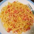 まりぃ70's cooksnap of when they made 桜えびとキャベツのスパゲッティ.