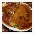Sungjong's cooksnap of when they made カニ＆ニラ玉風焼き中華そば.