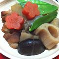 カフェ店員M子's cooksnap of when they made おせちの一品に、煮しめ　彩り良く！.