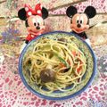 みなみんくっきんぐ's cooksnap of when they made お茶漬けの素で★和風ぺペロンチーノ.