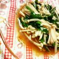 キョク's cooksnap of when they made えのきとにらの大葉ニンニク醤油炒め♪.
