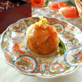 マリンバ♪'s cooksnap of when they made れんこんとゆり根の海老しんじょう揚げ.